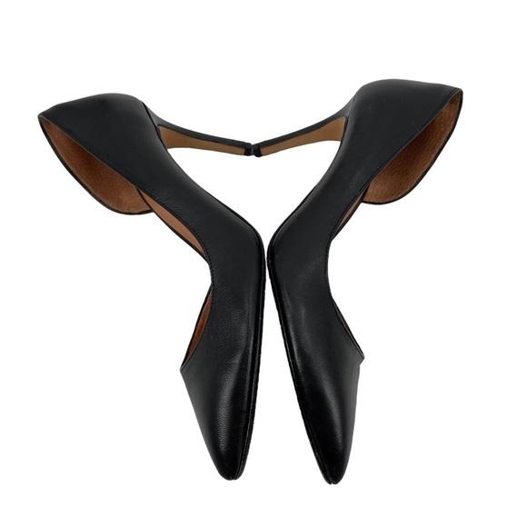 Halogen Black Pointed Toe D’Orsay Heels Size 7 Narrow Women's - Picture 6 of 11